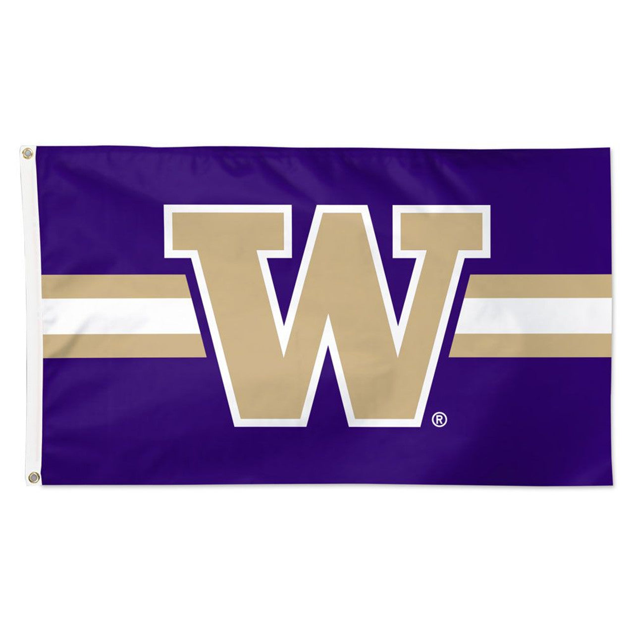 Washington Huskies Horizontal Jersey Stripe Style 3' x 5' Team Flag by Wincraft