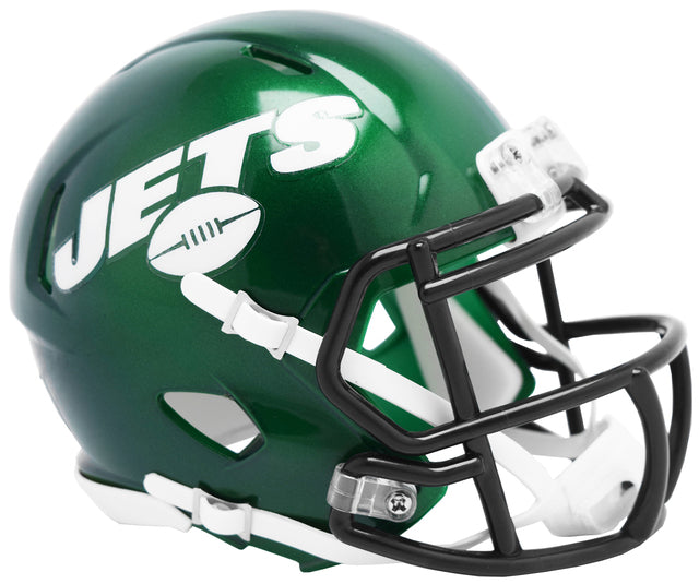 New York Jets 2019–2023 Throwback Mini Speed Helmet by Riddell, 5.5" replica ideal for autographs and display.