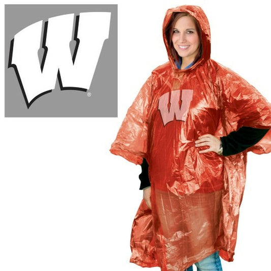 Wisconsin Badgers Rain Poncho by Wincraft