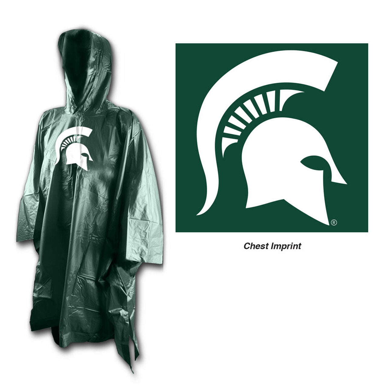 Michigan State Spartans NCAA Rain Poncho by Wincraft
