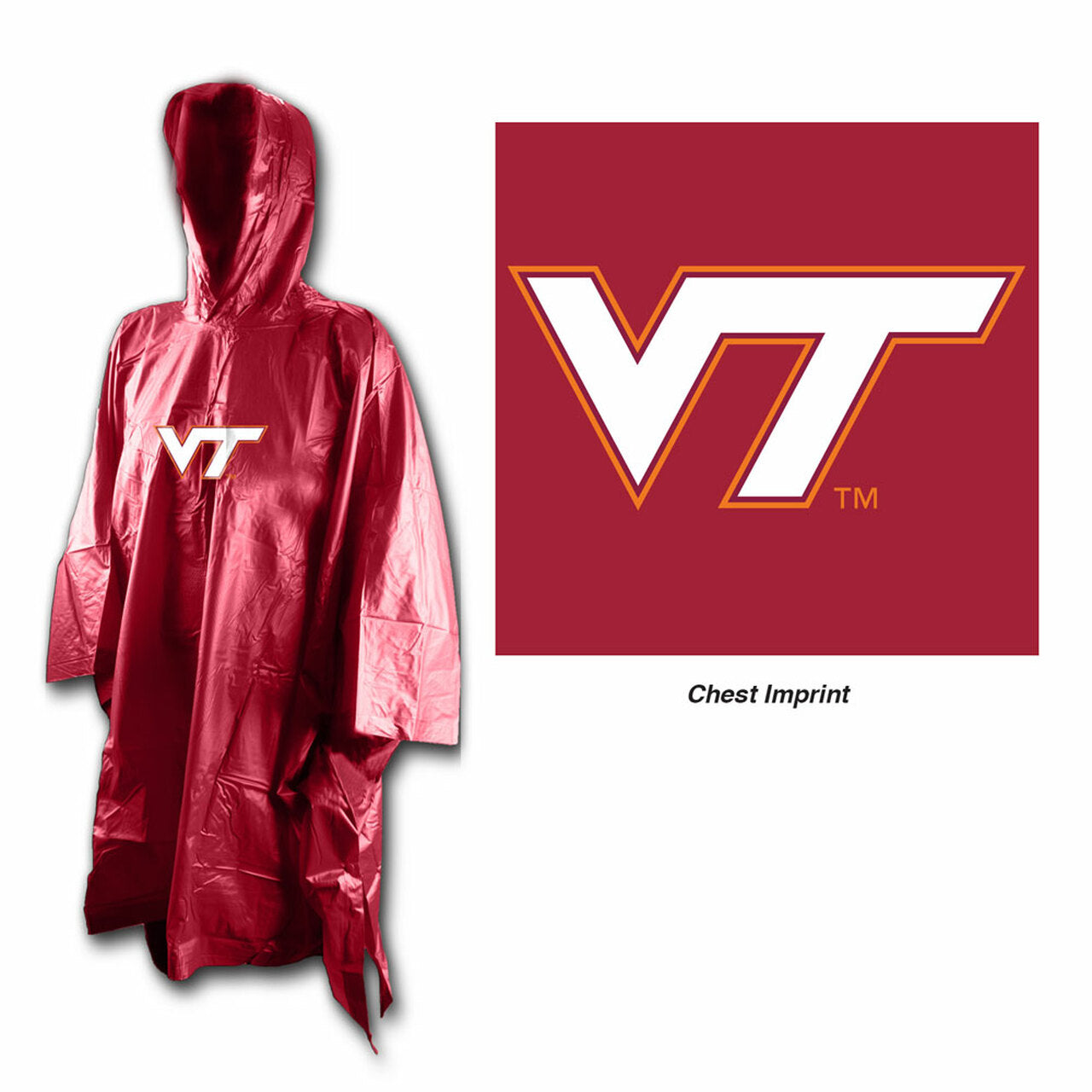 Virginia Tech Hokies Rain Poncho by Wincraft