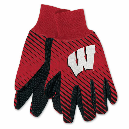 Wisconsin Badgers Two Tone Adult Size Gloves by Wincraft