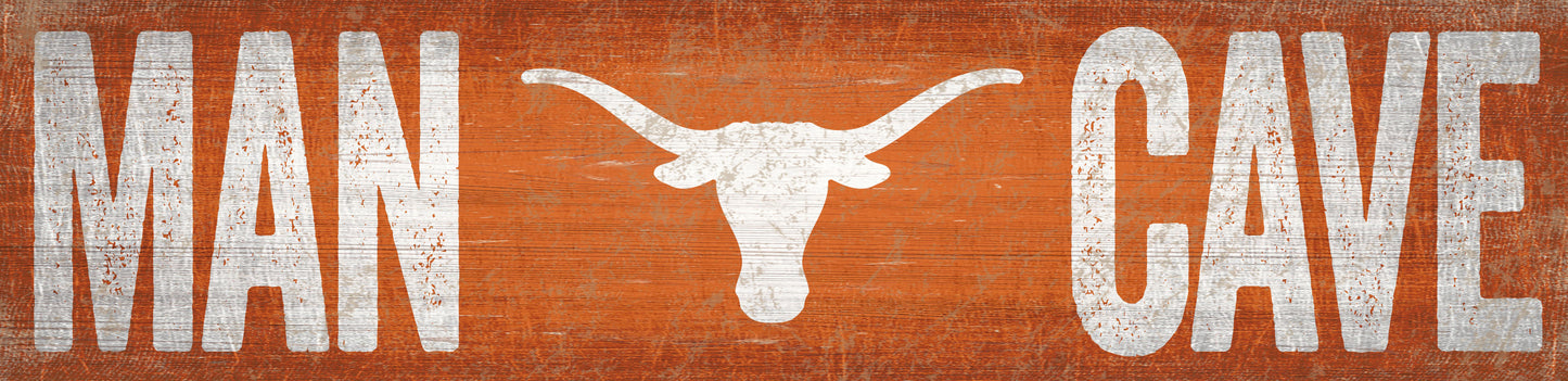 Texas Longhorns Man Cave Sign by Fan Creations