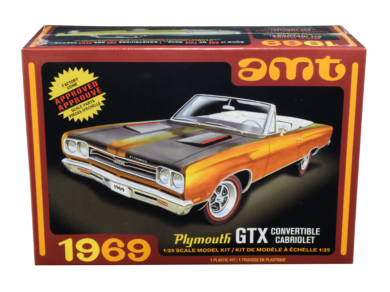 1969 Plymouth GTX Convertible 1/25 Scale Skill 2 Model Kit by AMT