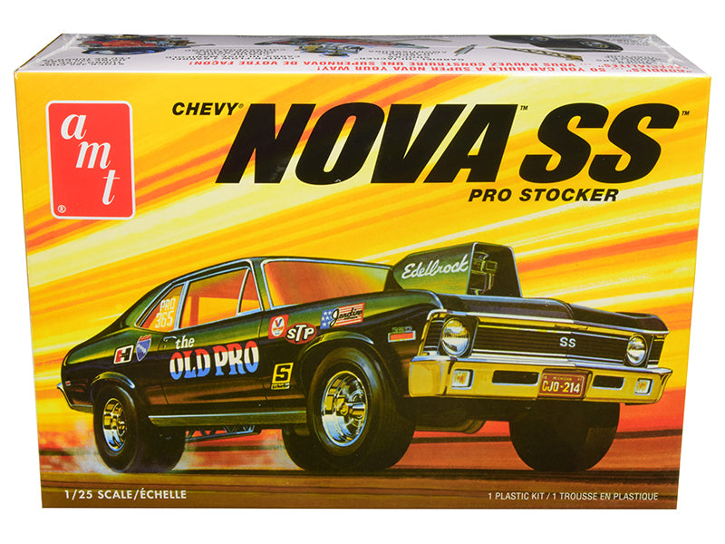 1972 Chevrolet Nova SS "Pro Stocker" 1/25 Scale Model Kit Skill Level 2 by AMT