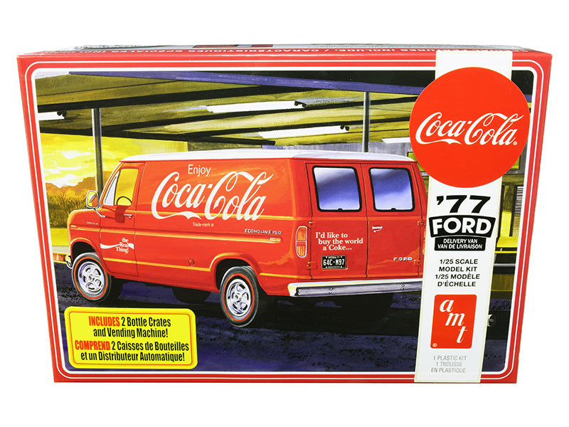 1977 Ford Van w/Vending Machine (Coca-Cola) 1/25 Scale Model - Skill Level 3