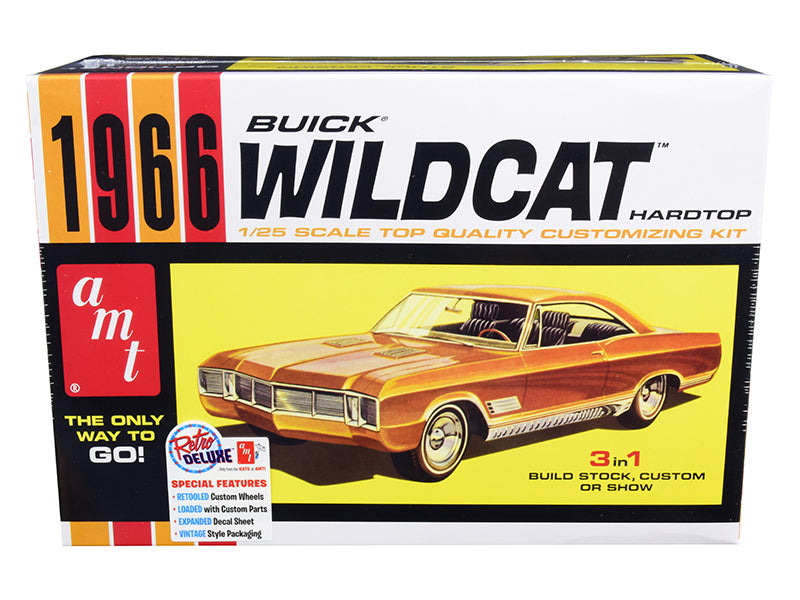 1966 Buick Wildcat Hardtop 3 in 1 Kit 1/25 Scale Model Kit- Skill Level 2