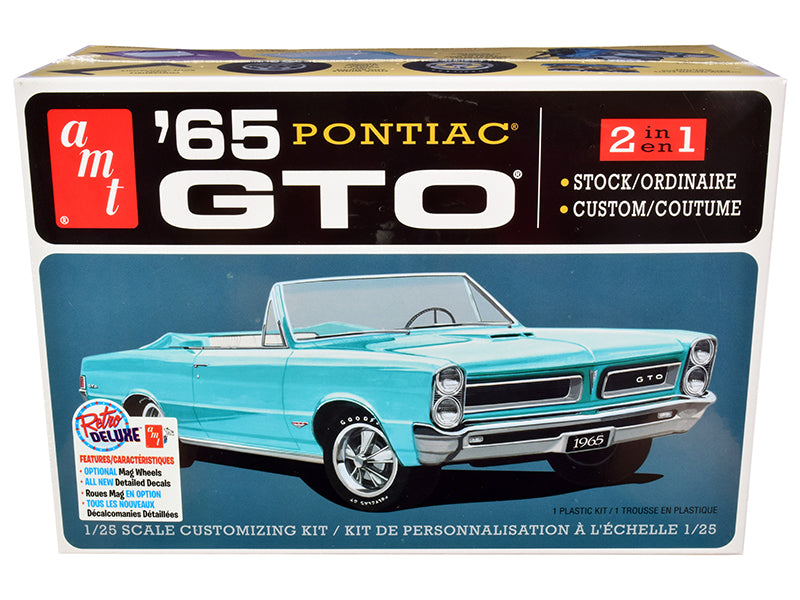 1965 Pontiac GTO 2-in-1 Kit 1/25 Scale Model Kit - Skill 2  by AMT