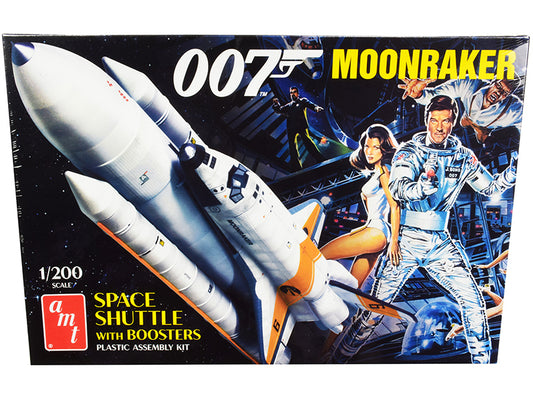Space Shuttle with Boosters "Moonraker" (1979) Movie (James Bond 007) 1/200 Scale Model Kit Skill Level 2 by AMT