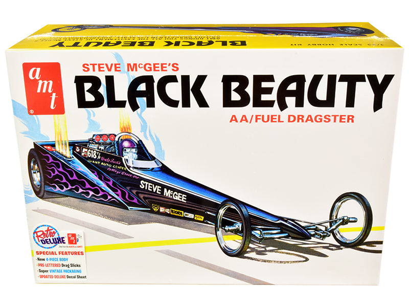 Steve McGee's Black Beauty Wedge AA/Fuel Dragster 1/25 Scale Model Kit by AMT - Skill Level 2