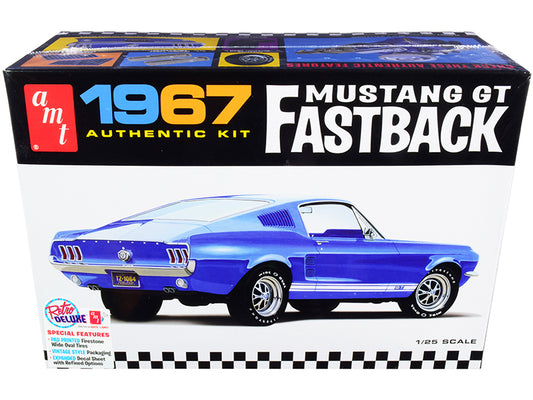 1967 Ford Mustang GT Fastback 1/25 Scale Skill 2 Model Kit by AMT
