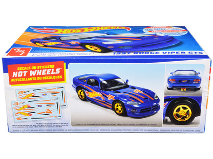 1997 Dodge Viper GTS "Hot Wheels" 1/25 Scale Snap Model Kit Model - Skill Level 1 by AMT