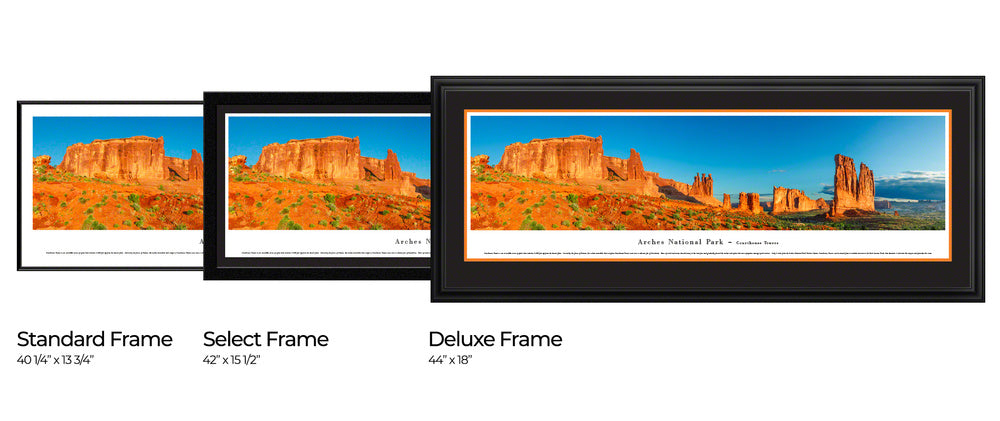 Arches National Park Panoramic Wall Decor - Courthouse Towers Picture by Blakeway Panoramas