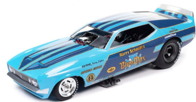 1973 Ford Mustang Funny Car "Harry Schmidt's Blue Max" "Legends of the Quarter Mile" Series 1/18 Diecast Model Car by Auto World