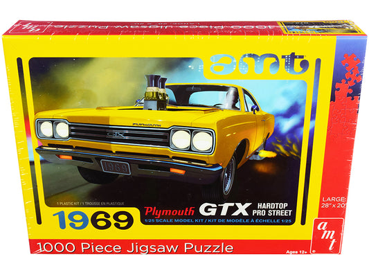 1969 Plymouth GTX Hardtop Pro Street 1000 Piece Jigsaw Puzzle by AMT
