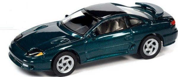 1992 Dodge Stealth R/T Twin Turbo Emerald Green Metallic with Black Top "Modern Muscle" Limited Edition to 12040 pieces 1/64 Diecast Car by Autoworld