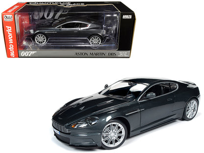 Aston Martin DBS Quantum Silver / Dark Gray Metallic (James Bond 007) "Quantum of Solace" (2008) Movie 1/18 Diecast Model Car by Autoworld