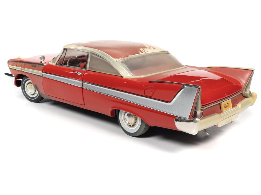 1958 Plymouth Fury Partially Restored Version "Christine" (1983) Movie 1/18 Diecast Model Car by Autoworld