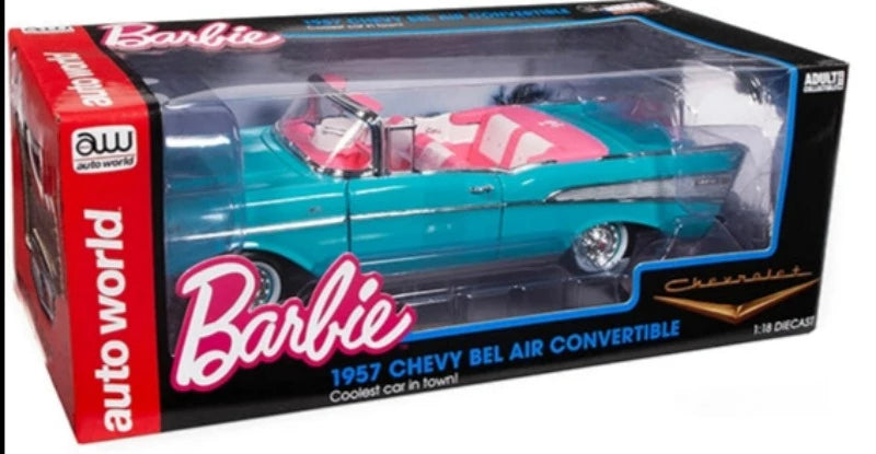 1988 '57 Chevy Bel Air Barbie convertible car, trunk opens