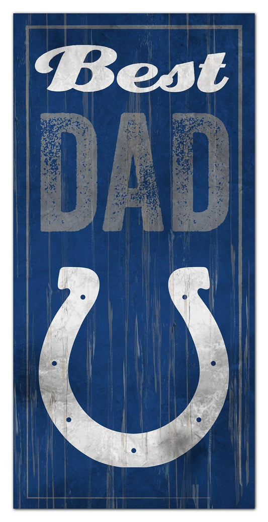 Indianapolis Colts Best Dad Sign by Fan Creations