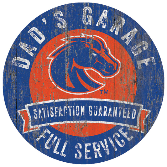 Boise State Broncos Dads Garage Sign by Fan Creations