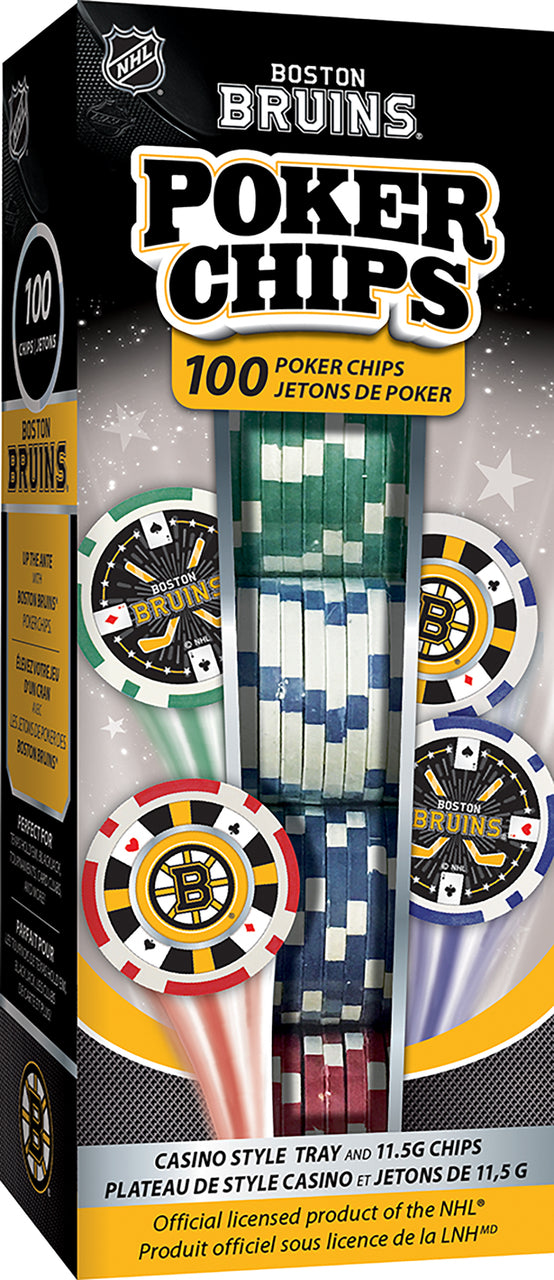 Boston Bruins Poker Chips 100 Piece Set by Masterpieces