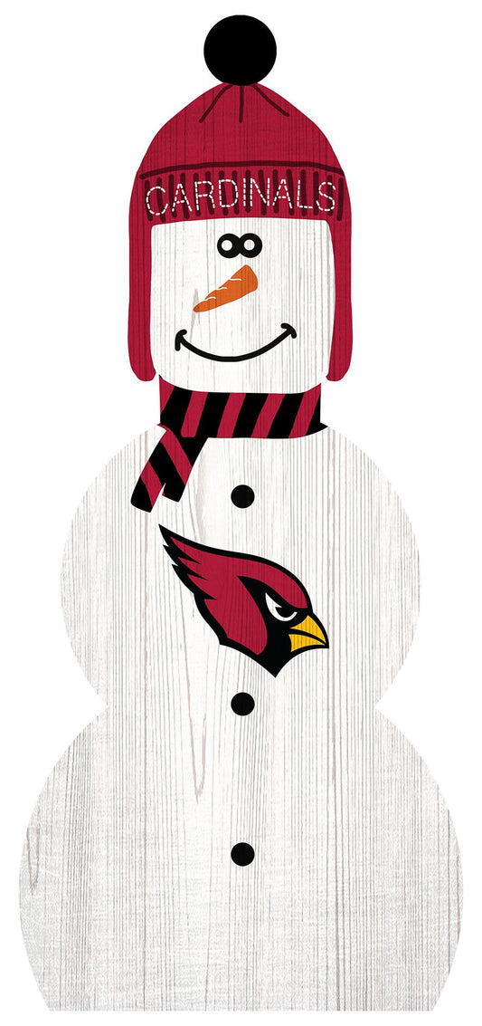 Arizona Cardinals 31" Snowman Leaner by Fan Creations