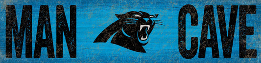 Carolina Panthers Distressed Man Cave Sign by Fan Creations