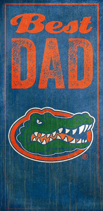 Florida Gators Best Dad 6" x 12" Sign by Fan Creations