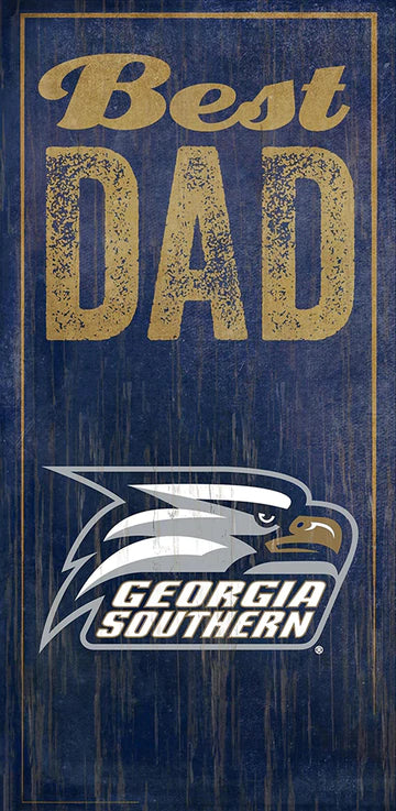 Georgia Southern Eagles Best Dad 6" x 12" Sign by Fan Creations