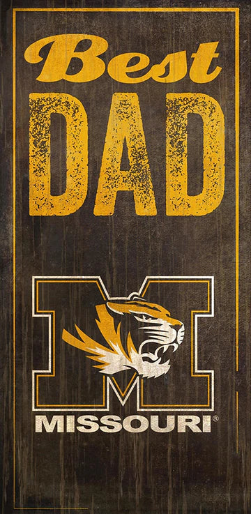 Missouri Tigers Best Dad 6" x 12" Sign by Fan Creations