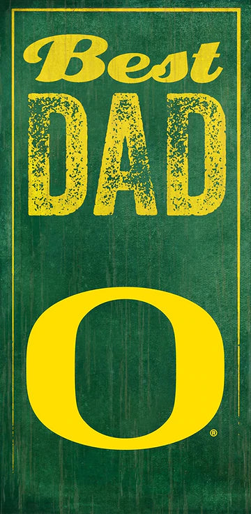 Oregon Ducks Best Dad 6" x 12" Sign by Fan Creations