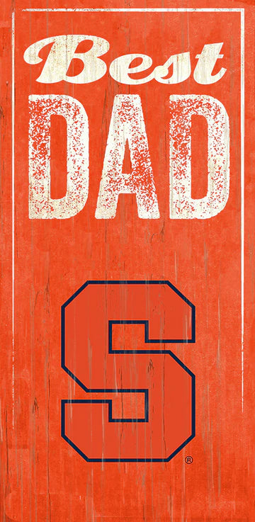 Syracuse Orange Best Dad 6" x 12" Sign by Fan Creations
