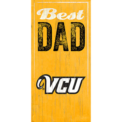 VCU Rams Best Dad 6" x 12" Sign by Fan Creations