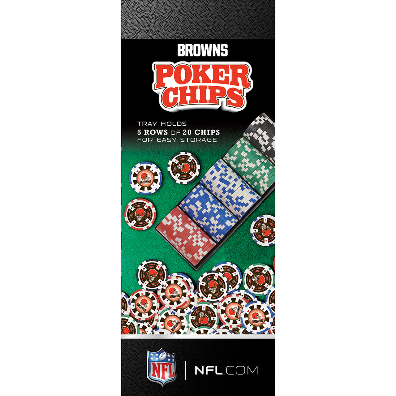 Cleveland Browns Poker Chips 100 Piece Set by Masterpieces