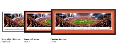 Clemson Tigers Panoramic Football Poster - Night Game - Memorial Stadium by Blakeway Panoramas