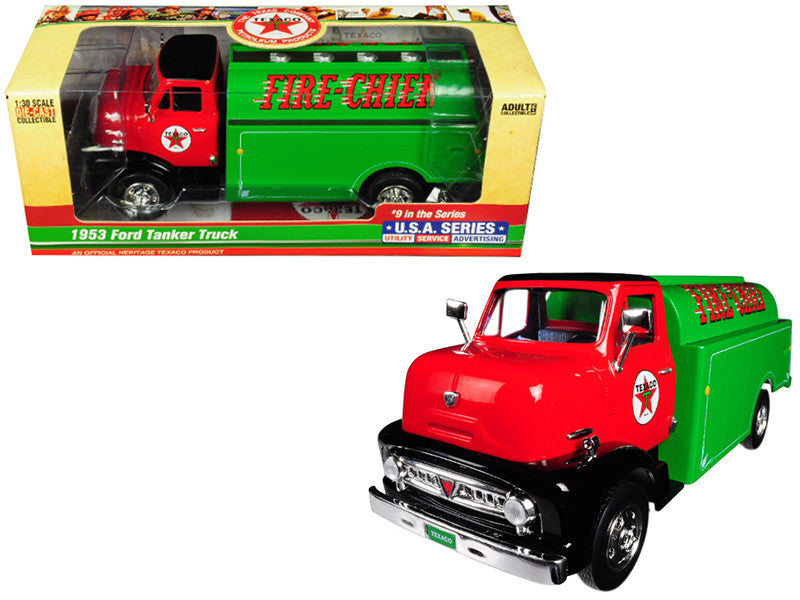 1953 Ford Tanker Truck "Texaco" "Fire-Chief," 9th in the Series "U.S.A. Series Utility - Service - Advertising" 1/30 Diecast Model.