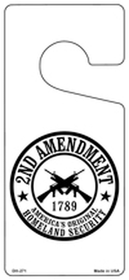 2nd Amendment Novelty Metal Door Hanger