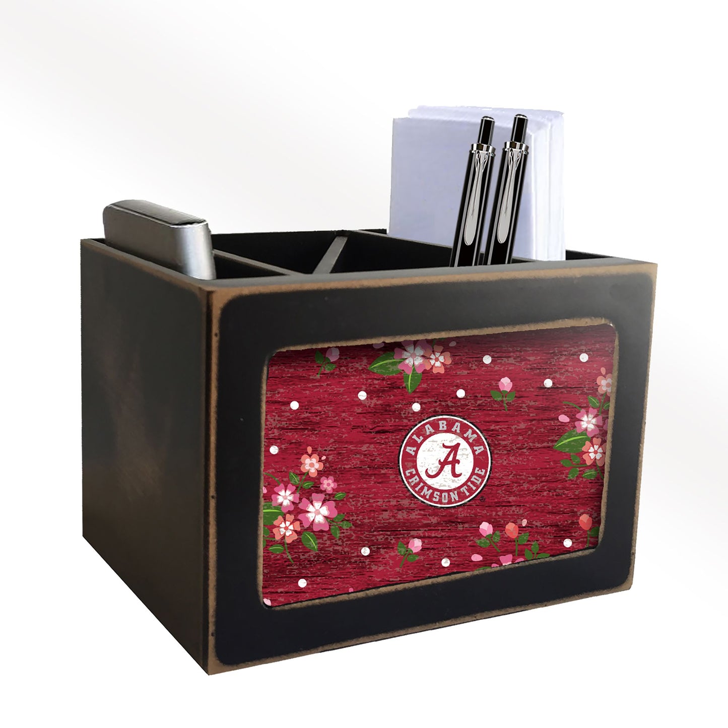 Alabama Crimson Tide Floral Desktop Organizer by Fan Creations