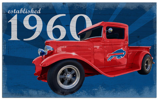 Buffalo Bills Established Truck 11" x 19" Sign by Fan Creations