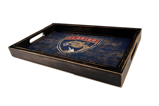 Florida Panthers Distressed Serving Tray with Team Color by Fan Creations