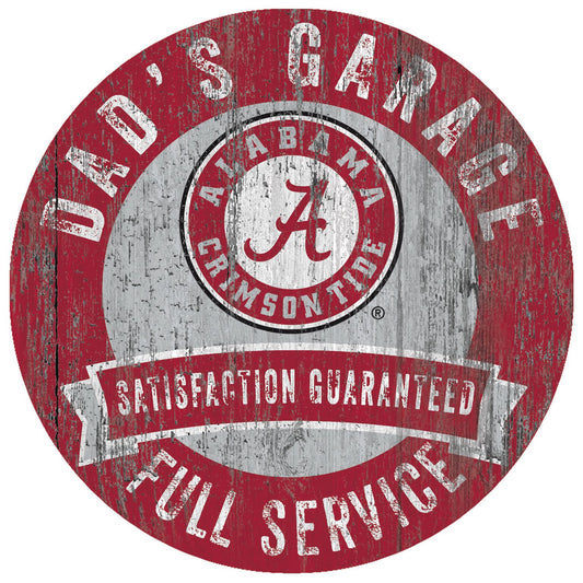 Alabama Crimson Tide Dads Garage Sign by Fan Creations