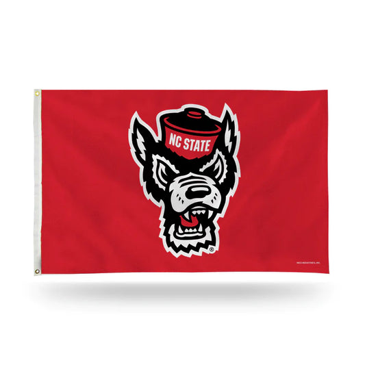 North Carolina State Wolfpack - Wolf Head Design Banner Flag by Rico Industries