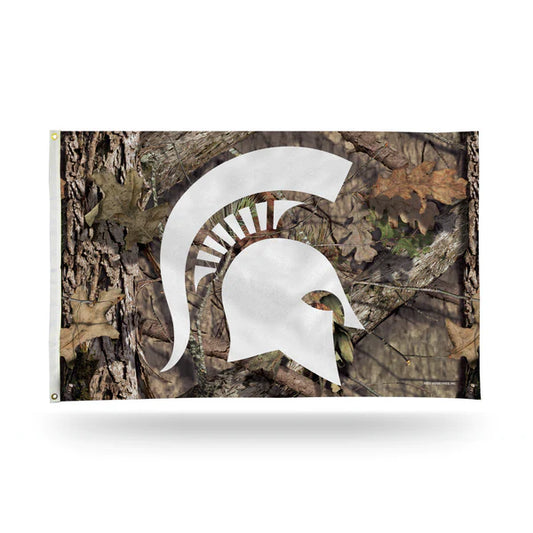 Michigan State Spartans / Mossy Oak Camo Break-Up Country Banner Flag by Rico Industries