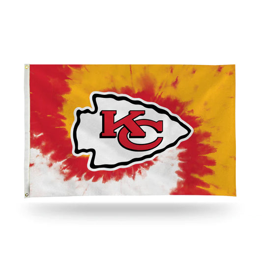 Kansas City Chiefs Tie Dye Design Banner Flag by Rico Industries