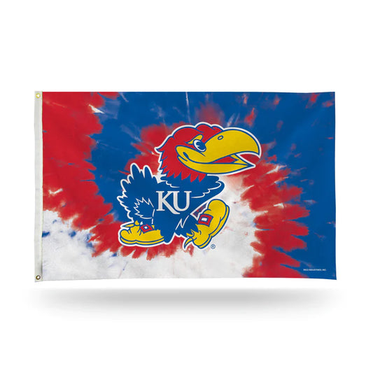 Kansas Jayhawks Tie Dye Design 3' x 5' Banner Flag by Rico Industries