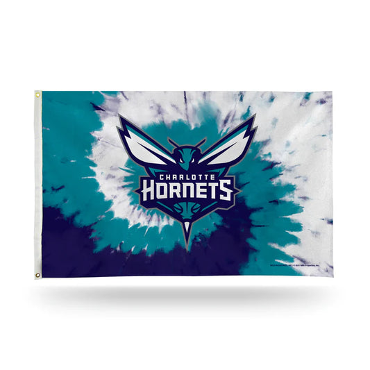 Charlotte Hornets Tie Dye Design 3' x 5' Banner Flag by Rico Industries