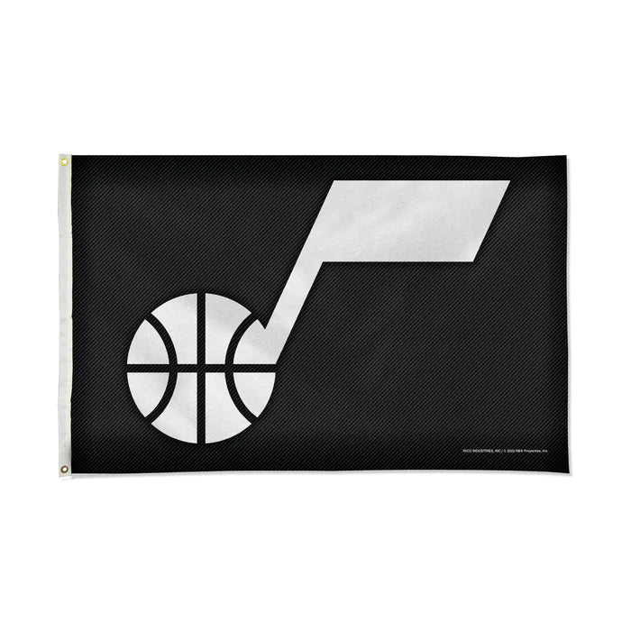 Utah Jazz Carbon Fiber Design 3' x 5' Banner Flag by Rico Industries