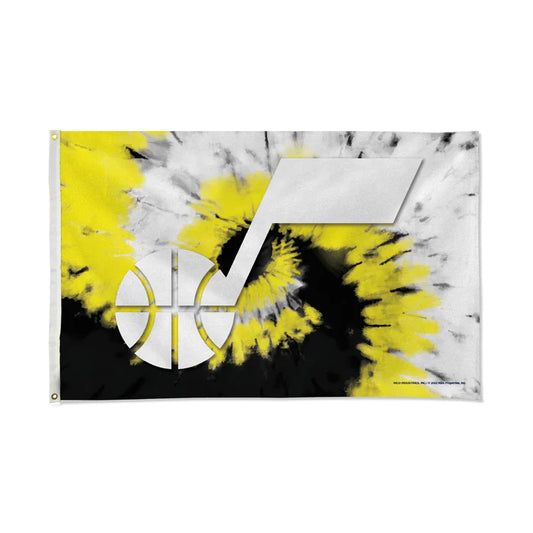 Utah Jazz Tie Dye Design 3' x 5' Banner Flag by Rico Industries