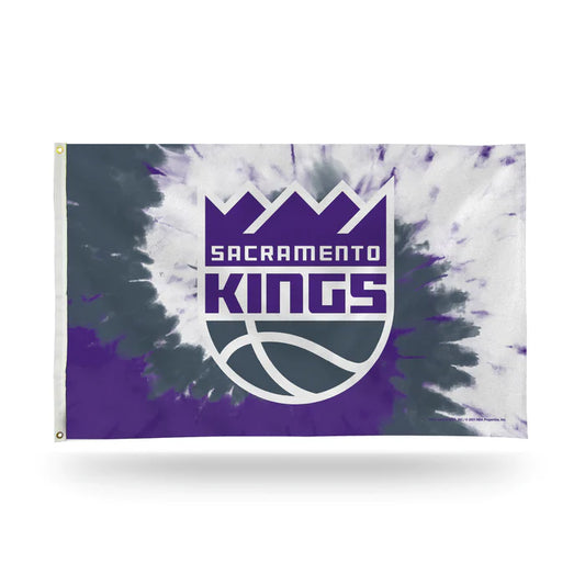 Sacramento Kings Tie Dye Design 3' x 5' Banner Flag by Rico Industries
